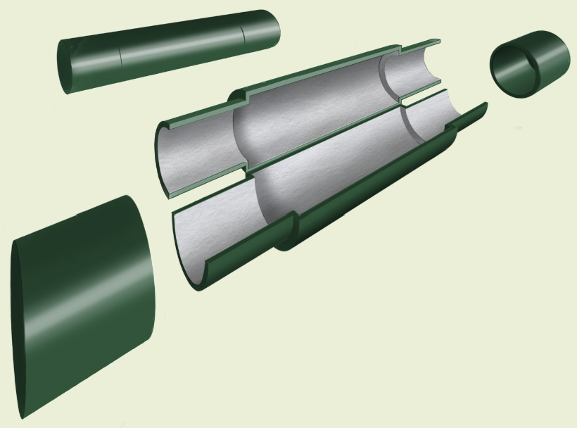 Render 3D BITUB – Uniones a presión